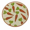 Isaac Mizrahi Easter Beaded Carrots Spring Round 15" Diameter Placemat 
