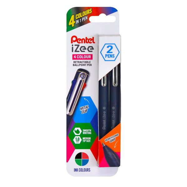 Pentel iZee 4 Colour Twin Pack