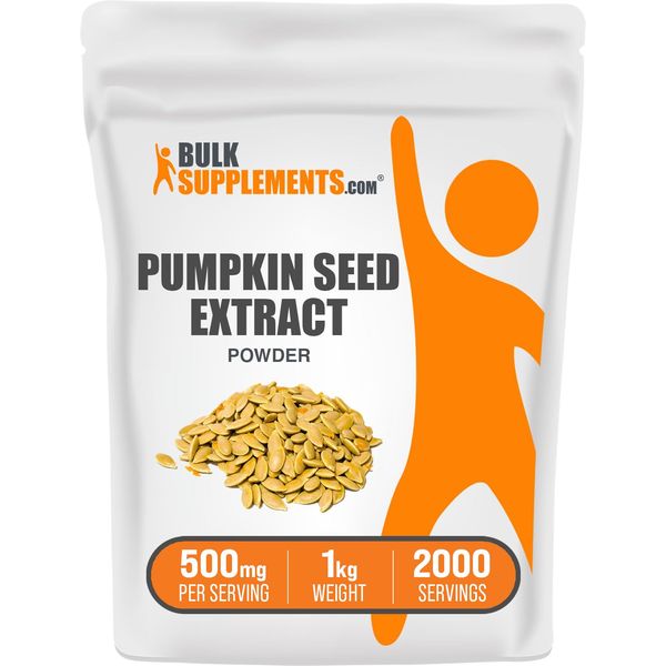 BULKSUPPLEMENTS.COM Pumpkin Seed Extract Powder - Bladder Support - Pumpkin Powder - Prostate Supplement - Soluble Fiber Supplements - Pumpkin Seed Powder (1 Kilogram - 2.2 lbs)