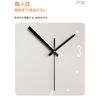 Sensor Luminous Corner Clock Square Living Room Simple Double Sided Clock Iron Digital Skeleton Two Side Wall Clock Corner Double Sided Clock Wall Clock Automatic Sensor Luminous Digital Corner Wall
