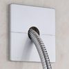 2Pcs Durable Pipe Wall Covers Shower Pipe Covers Plastic Split Square Pipe Plate Useful Wall Split Flange Decoration Square Escutcheon Plates(White)