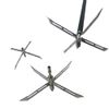 Sinbadteck Archery Broadheads, 3Pcs Pack 4 Fixed Blade Turkey Hunting Broadheads 200Gr Arrowhead Stainless Steel Bow and Arrow Hunting Tips