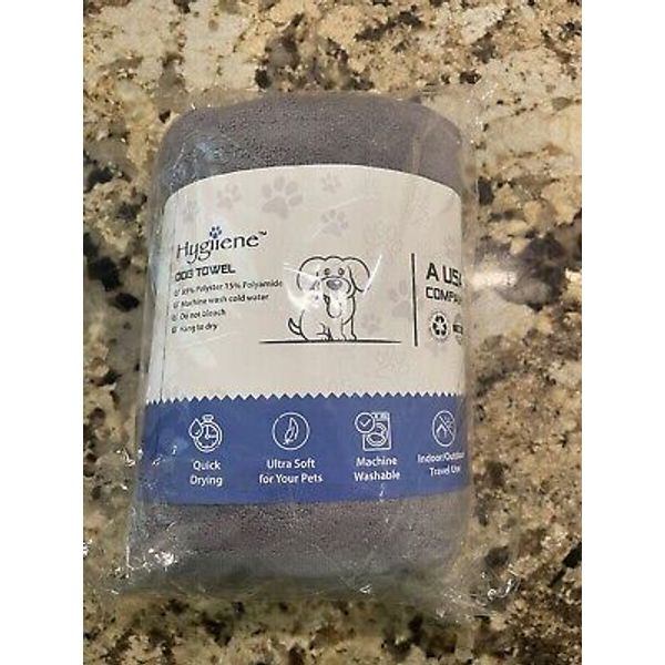 Ultra Soft Grooming Bath Towel for Dogs, Cats, and Pets gray Hygiiene Dog Towel