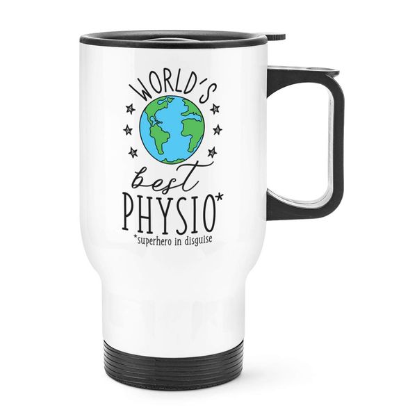 World's Best Physio Travel Mug Cup with Handle