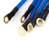 uxcell 5 in 1 Blue Plastic Surface Car Battery Grounding Wiring Cable Kit
