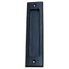 Wild West Hardware Finger Pull - Flush Pull, Easy Mount Modern, 7 Inch Smooth Sliding Door Pull, Finger Pull, Barn Door Handle (Black PC)