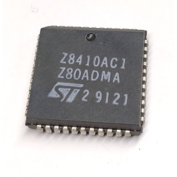 2 Pieces Z8410AC1 | 4MHZ | Z80 A DMA Direct Memory Access Controller Stmicroe Select Electronics | PLCC44 Case
