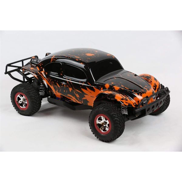 Custom Body Muddy Orange Over Black Compatible for 1/10 Slash 4x4 VXL 2WD Slayer RC Car or Truck (Truck not Included) SSB-BR-03