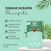 QD Essential Tongue Scraper with Travel Case (Two Pack)| Prevent Bad Breath with Easy To Carry Tongue Cleaner |100% Stainless Steel Tongue Scrubber for Daily Hygiene & Oral Care