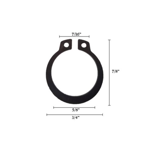 5 3/4" Snap Ring for Round Gate Hinges with Grease Zerk