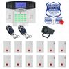 Wireless House Alarm Kit Security System Voice Prompt Backlit Screen US Plug GJ