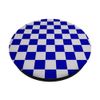 Blue White Square Abstract Art Checkered Design Pattern PopSockets Swappable PopGrip