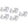 Nuby (5 Packs) 10 Count Super Spout No Spill Replacement Spouts, Clear