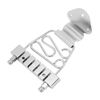 Metal Guitar Trapeze Tailpiece, Adjustable Height Versatile Usage Ideal Replacement with Matching Screws for 6 String Guitars (Silver)