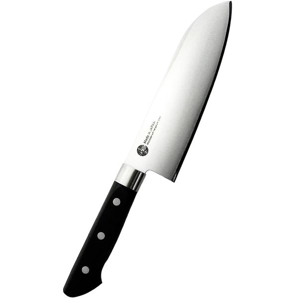 Nagao Tsubamesanjo Santoku Knife, Blade Length: 6.5 inches (165 mm), Molybdenum Vanadium Steel, Dishwasher Safe, Made in Japan