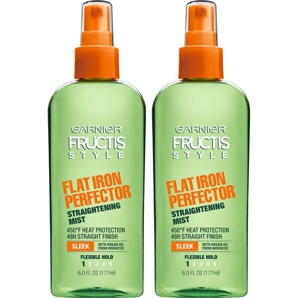 Garnier Hair Care Fructis Style Flat Iron Perfector Straightening Mist Sleek, 2 Count