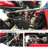 Damper Fork Bracket Support Holder, Steering Damper Fork Frame Mounting Clamp Vibrations Reduction Lightweight Damper Fork Bracket Support Holder for Motorcycle (56MM)