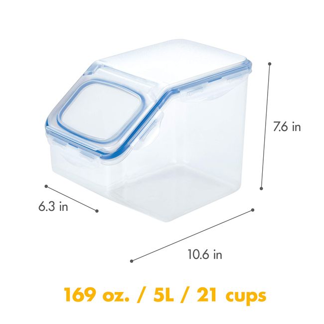 Easy Essentials Pantry Food Storage Container with Lid and Serving Cup