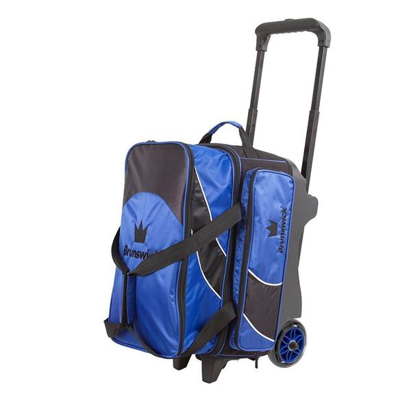 Brunswick Edge Double Roller Bowling Bag, Blue