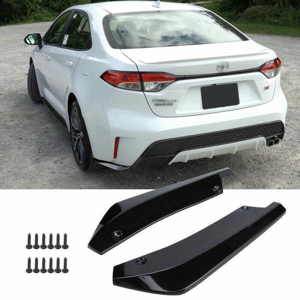 Gloss Black Rear Bumper Diffuser Splitter for Toyota Corolla LE XLE SE XSE 20-2*