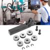 Knurling Tool Set,7pcs Steel Lathe Turning Tools,0.5/1/2mm Diagonal Dual Wheel Linear Knurl Set for Processing Machine Surface Pattern