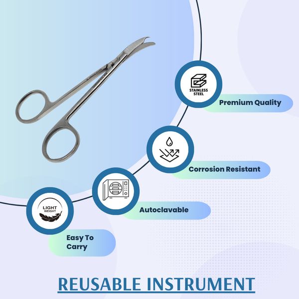 Stitch Suture Scissors North Bend  4.5" Surgical Suture Removal German Steel