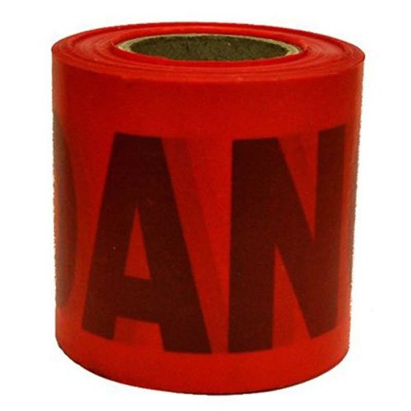 Barricade Tape-DANGER 300'x3"x2Mil Red