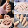 Kingsie Nail Tips, Set of 600, 10 Different Sizes, Oval, Short, False Nails, Plain, Fake Nails, Gel Nails, Nail Supplies, Nail Art, DIY, Practice, Professional, Beginners, Transparent