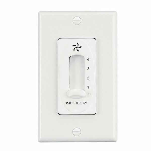 Kichler 337012WH Accessory 4-Speed Fan Slide Control, White