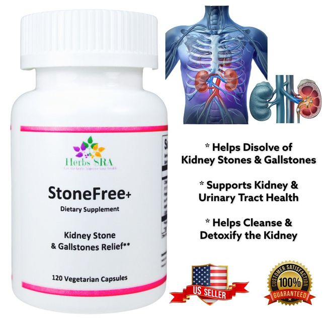 STONE FREE 120 Capsule Kidney Stone Remove, Gallbladder stone Cleanser Naturally