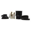 (2 Pack) Lampholder B15 Dark Bronze with Shade Ring 10mm Threaded Entry