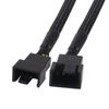 AITRIP 2 Pack Computer PC PWM Fan Splitter Cable 1 to 2 (4 Pin + 3 Pin)