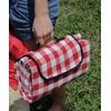Camco 42801 Picnic Blanket (51" x 59", Red/White)