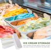 3 Piece Ice Cream Box Ice Cream Trays Container Containers Kitchen Vegetable Rack PP