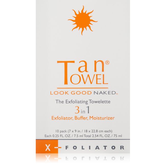 Tan Towel X Foliator, 10 Count