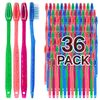 Bottles N Bags 36 Pack Kids Disposable Toothbrushes with Paste | Children's Bubblegum Pre-Pasted & Individually Wrapped Toothbrush Bundle | Perfect for School, Camp, Summer Vacation, (36 Pack)