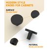 Amerdeco 10 Pack 1.3 Inch(32MM) Kitchen Cabinet Knobs Dresser Knobs Drawer Knobs, Matte Black Knobs for Dresser Drawers, Knobs and Pulls for Bathroom Cabinets AM016