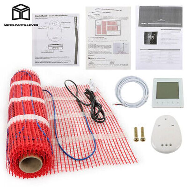 Floor Heating Mat Kit 20 Sqft Electric Tile Radiant Warm Floor Heat Heated Tool