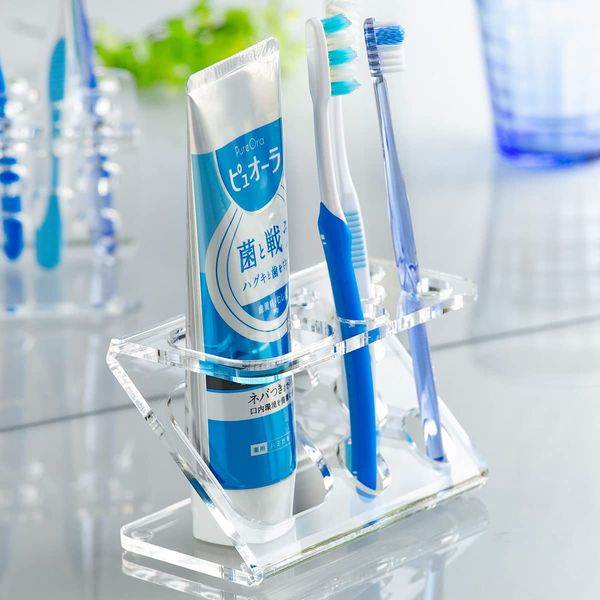 amenist 004-604 Toothbrush Stand Acrylic (Z Shape)