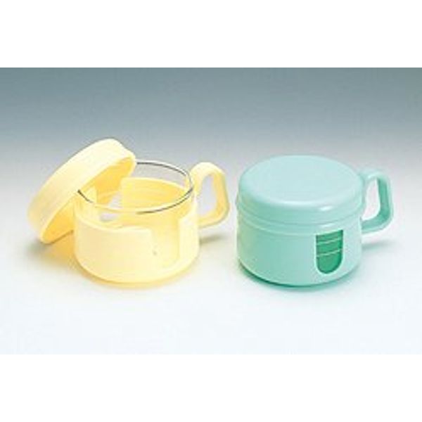 Matsukaze Pika Denture Cleaning Storage Container, Yellow