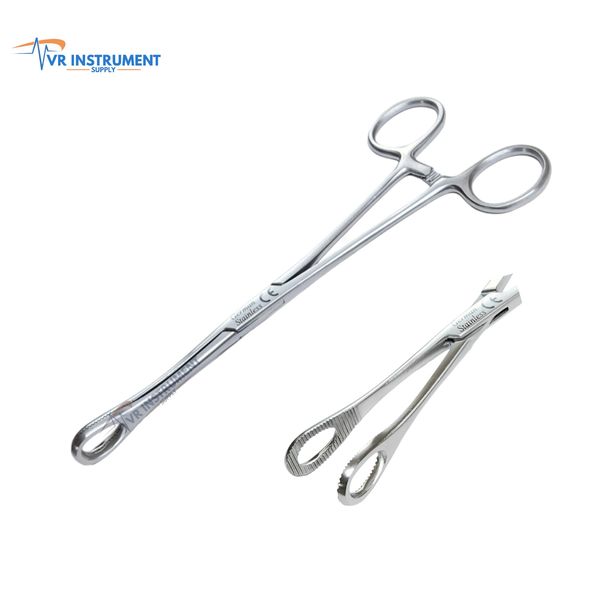 Sponge Holding Forceps 7" Straight Surgical Veterinary Body Piercing tools