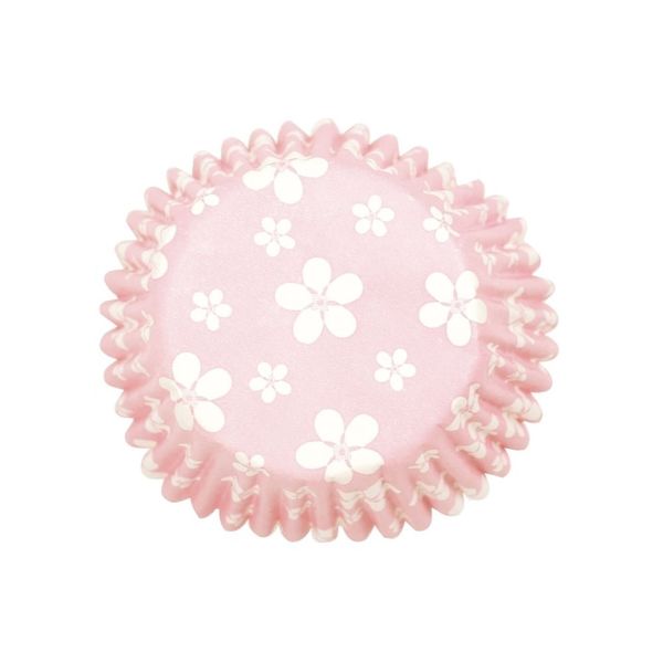 54 Pink blossom cupcake cases