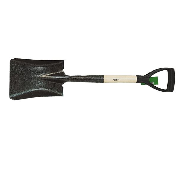 Easy Shopping® SQUARE MICRO SHOVEL Square Head Micro Shovel With Wooden Handle Strong Durable Outdoor Garden Gardening Tools Hand Tool Digging Spade Planting Lightweight Compact Weatherproof