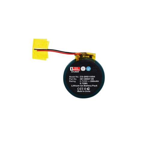 XSPLENDOR XPS Replacement Battery for Approach S1 Approach S3 Approach S4 Forerunner 110 Forerunner 210 Forerunner 210W Forerunner S1 Forerunner S1W PN 361-00047-00 361-00064-00