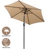 7.5 FT  Patio Umbrella Umbrella 6 Ribs with Tilt and Crank Outdoor Patio