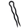 Simple Plain Hair Pins - 10 Pieces (7cm, Black)