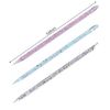 50 Pcs Crystal Cuticle Sticks, Double Heads Cuticle Pushers Sticks Remover, Nail Art Manicure Pedicure Tools (Pink)