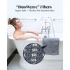 SUTERA - Exfoliating Shower Towel, Premium Japanese Scrub Wash Cloth, Deep Cleanse for Body Face, Microabrasion Duo Fibers Durable Quick Drying, Asian Spa Skin Care Bath Washclose, Extra Long Design