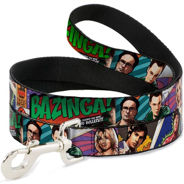 Dog Leash The Big Bang Theory Comic Strip 6 Feet Long 1.0 Inch Wide