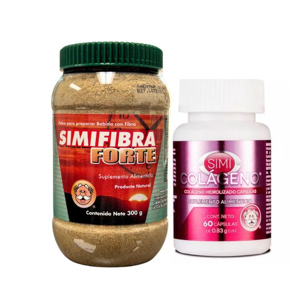 SIMI FIBRA FORTE NATURAL FIBER + COLLAGEN CAPS  300g SIMIFIBRA DETOX